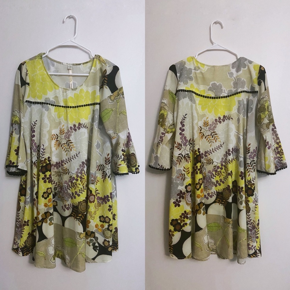 Uncle Frank Yellow Floral dress